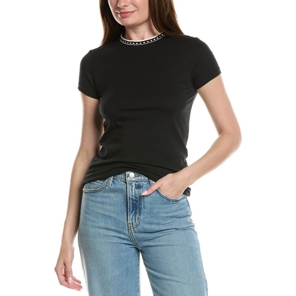 Rolla's Womens White Knight T-Shirt, Black